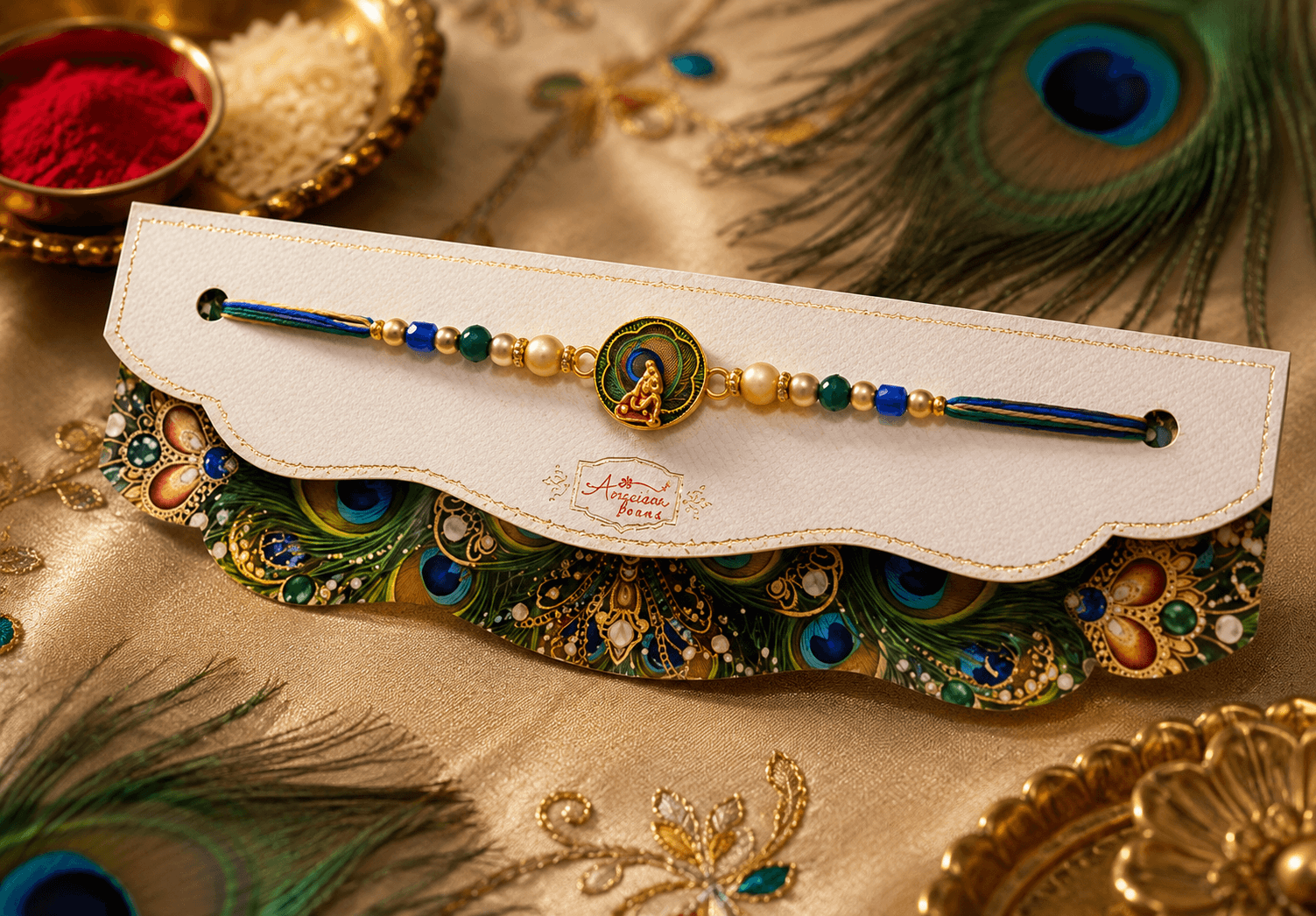Royal Peacock Rakhi