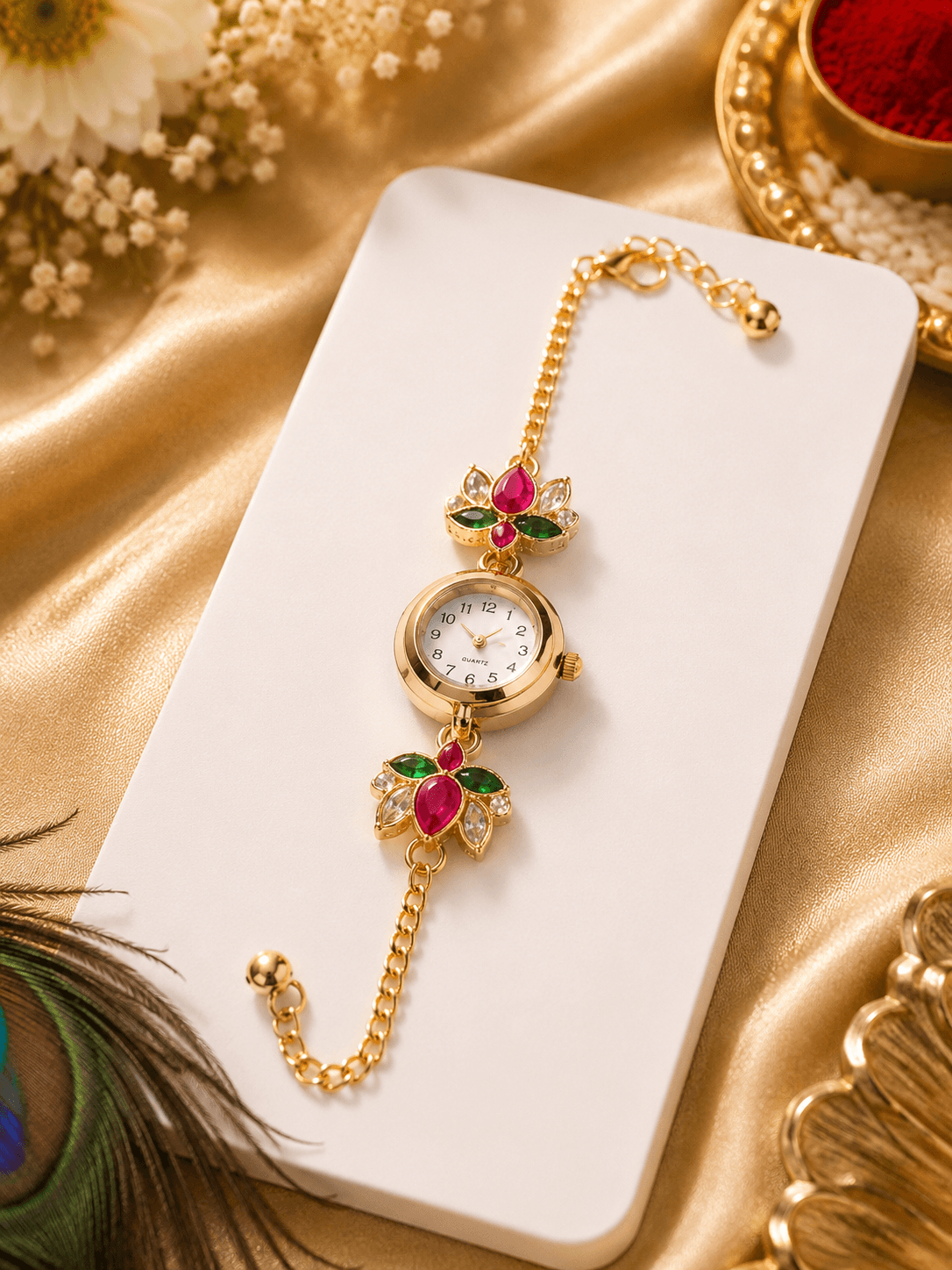 Emerald Gulab Watch Rakhir