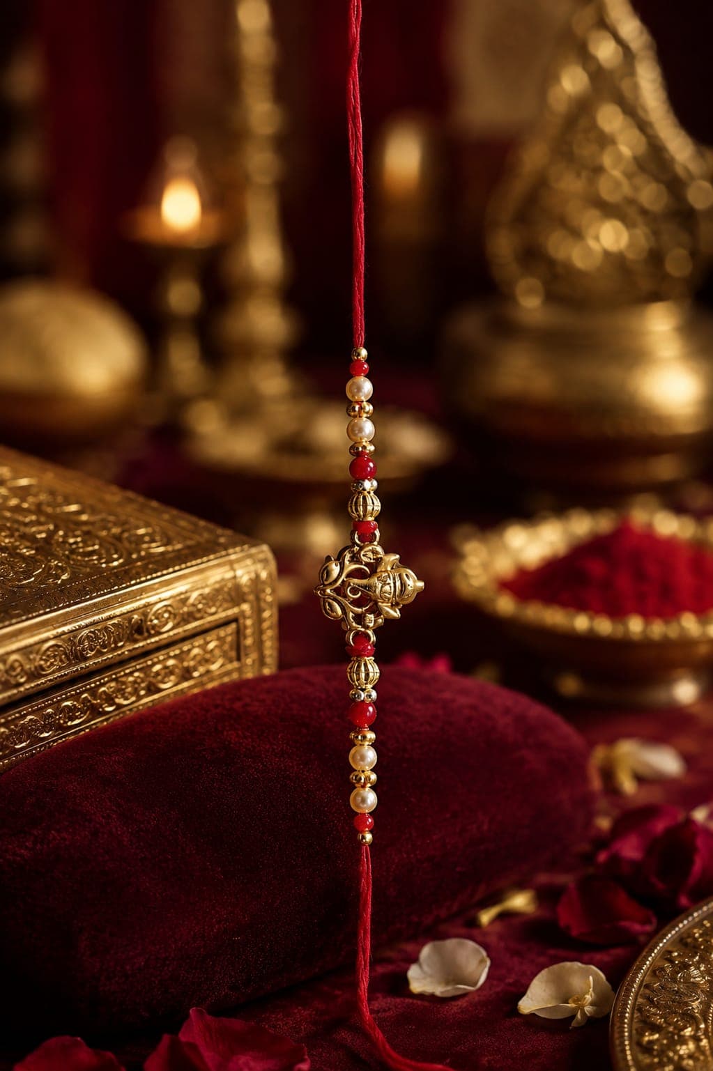 Ganesha's Blessings Pearl Rakhi ✨