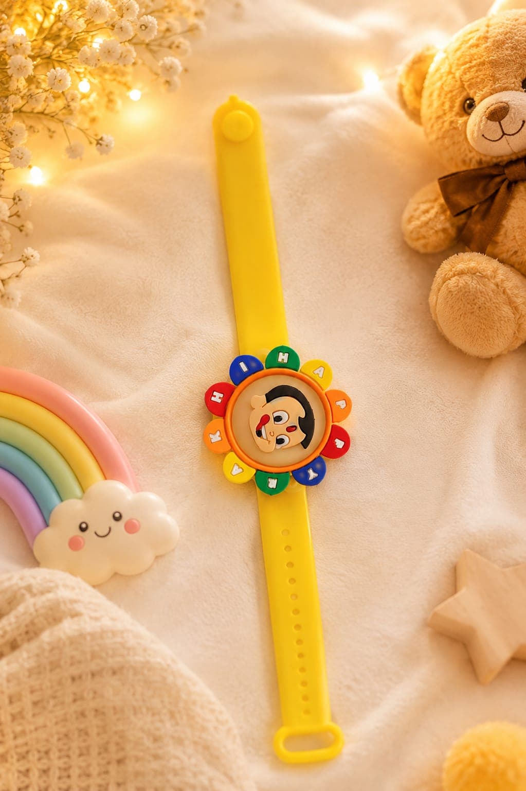 Chota Bheem Cartoon Caracter Rakhi illuminating light